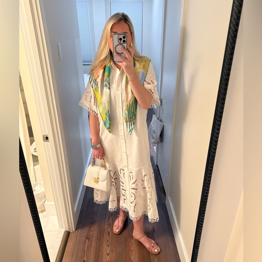 Sea New York White Midi Dress